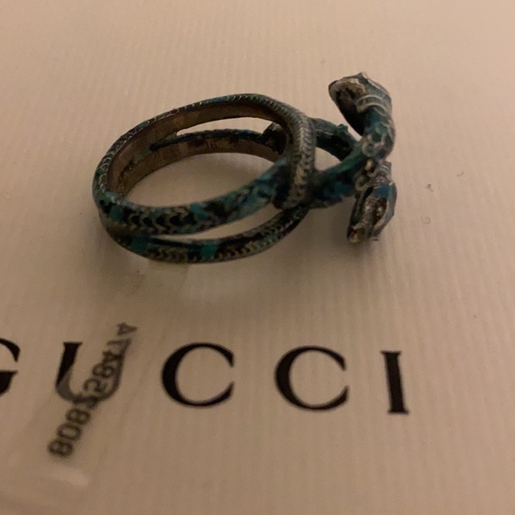 Gucci enamel double snake ring - Picture 11 of 16